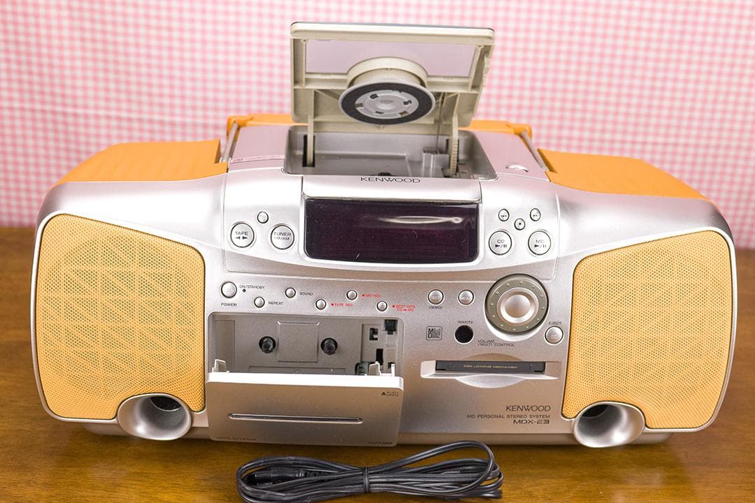 KENWOOD ケンウッド CD/MDラジカセ MDX-E3 イエロー - メルカリ