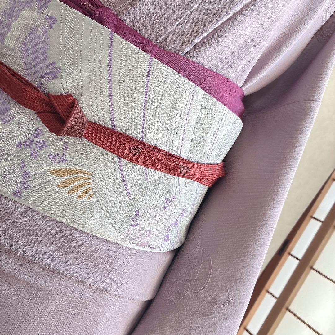 色無地 フルセット 着物 スモールサイズ しつけ糸付き 正絹 文箱 古典