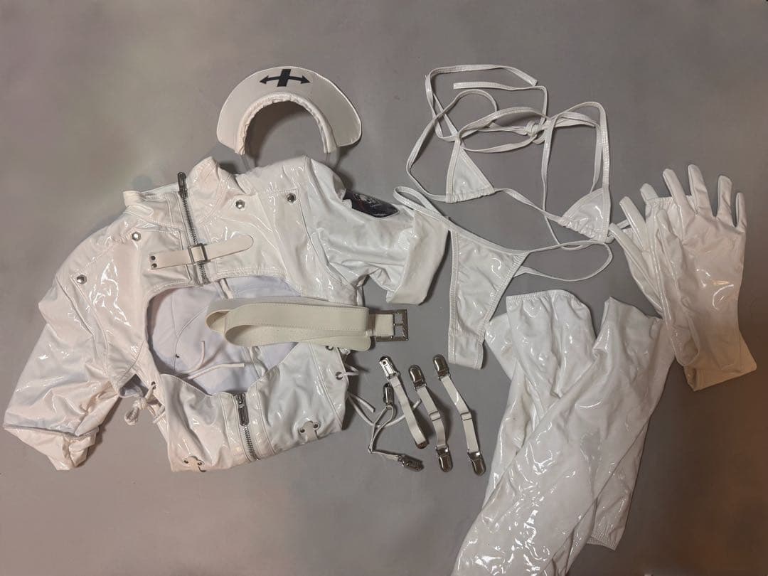 歪前舎　エナメル　ナース　コスプレ　M