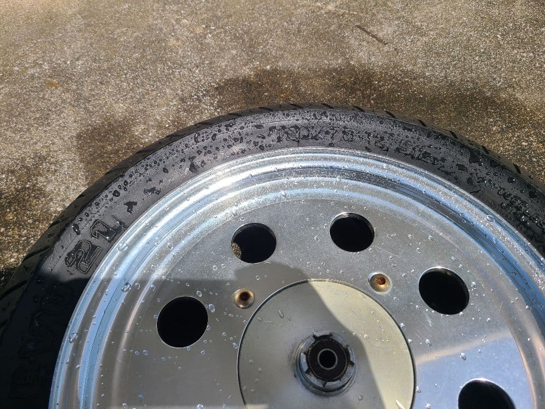 エイプ アルミホイール 多孔デザイン ブレーキディスク付き 美品