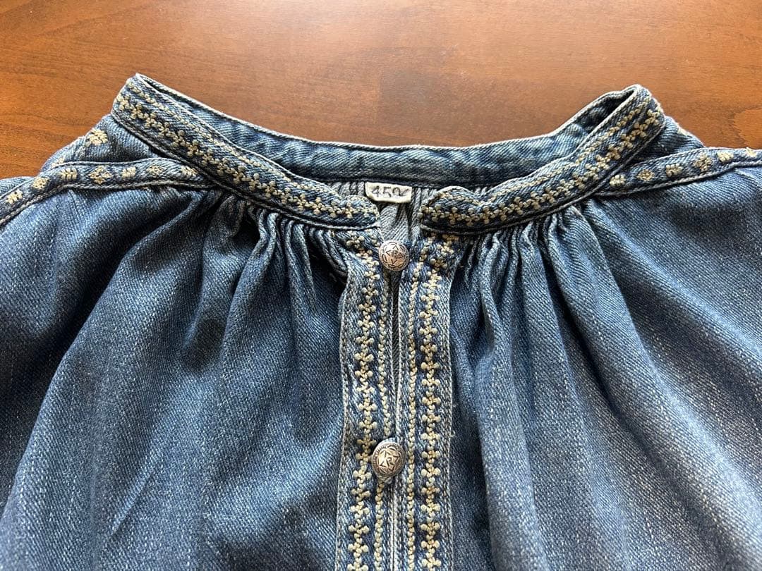 45プチデニムのスモックブラウスの通販はau PAY マーケット - 輸入雑貨