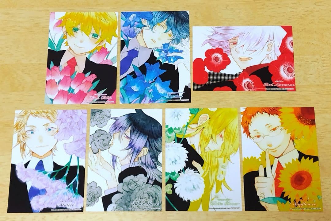 希少品 PandoraHearts 抱きつきポストカード 花言葉ブロマイド 他