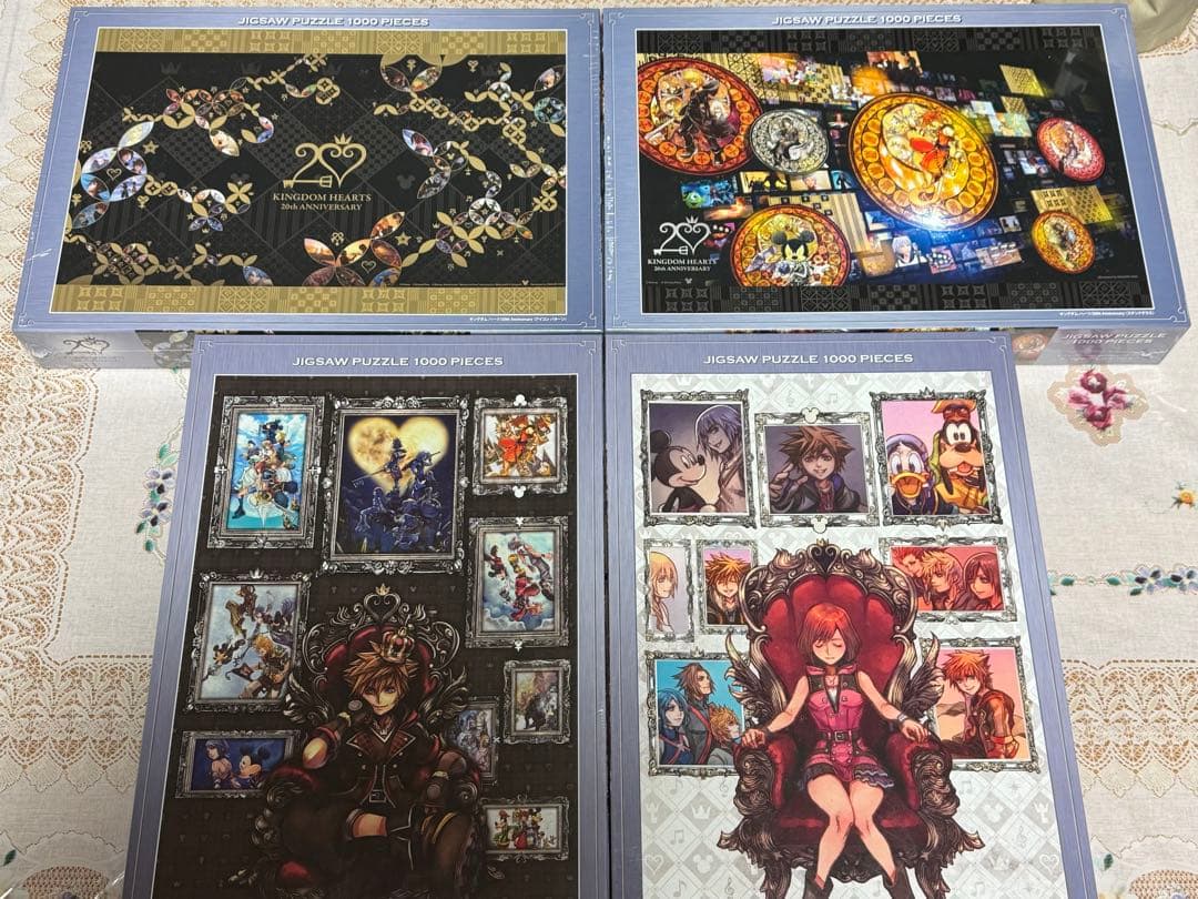 キングダムハーツ 20周年記念パズル 2セット+台座ソラ カイリ パズル2