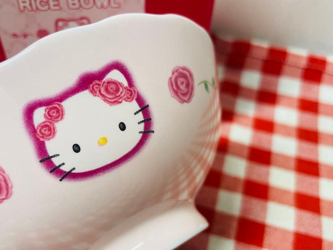 当時物 2000年 サンリオ ハローキティ バラキティ 薔薇 マグカップ お茶碗