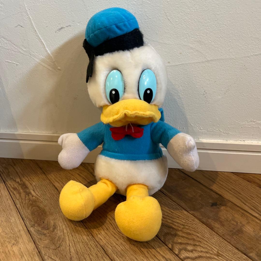 処分価格】【希少】ドナルド 80年代レトロぬいぐるみ ディズニー