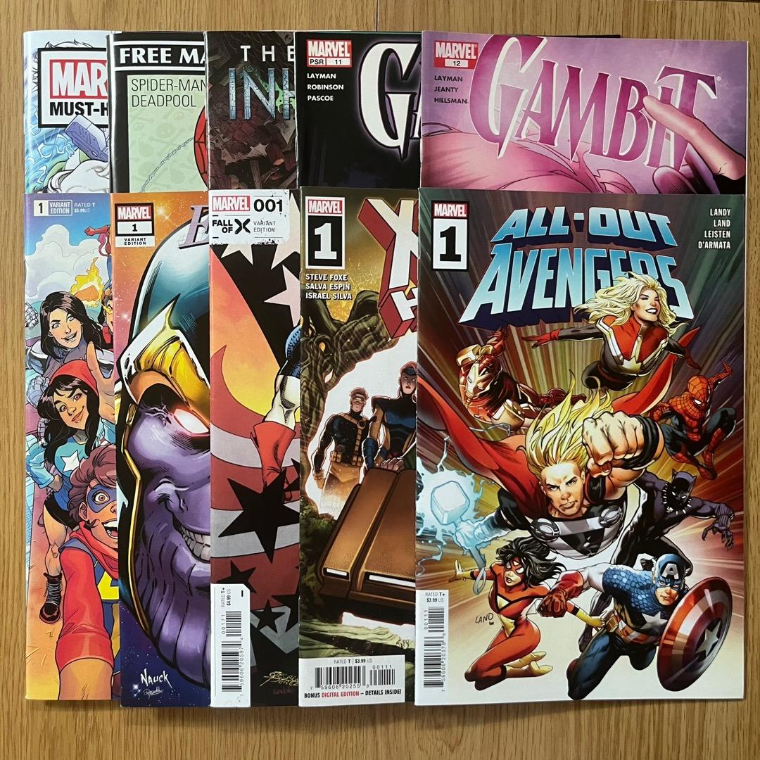 MARVEL COMICS アメコミリーフ 10冊セット 英語 洋書 - メルカリ