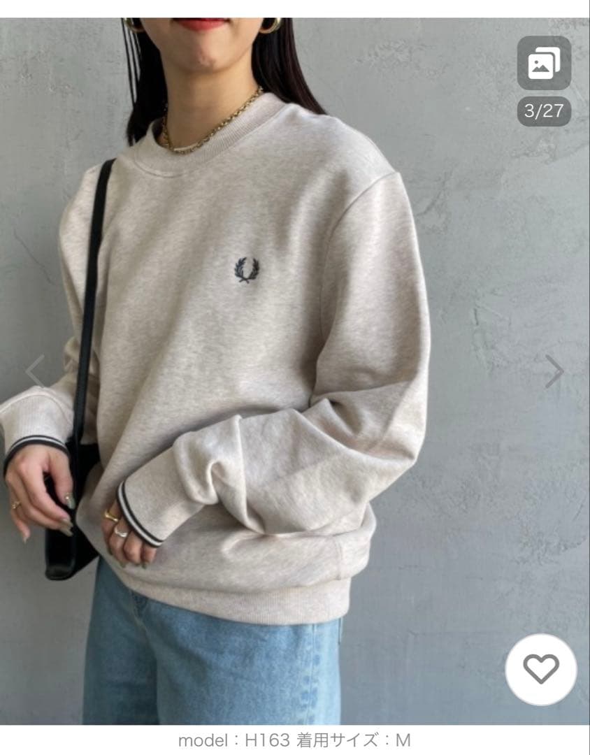 FRED PERRY フレッドペリー クルーネック トレーナー スウェット FRED PERRY（フレッドペリー） トレーナー スウェット ツインティップ