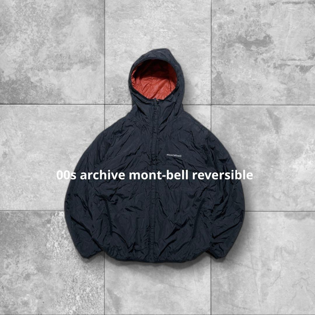 mont-bell reversible jacket parka 赤 黒 短丈 - メルカリ