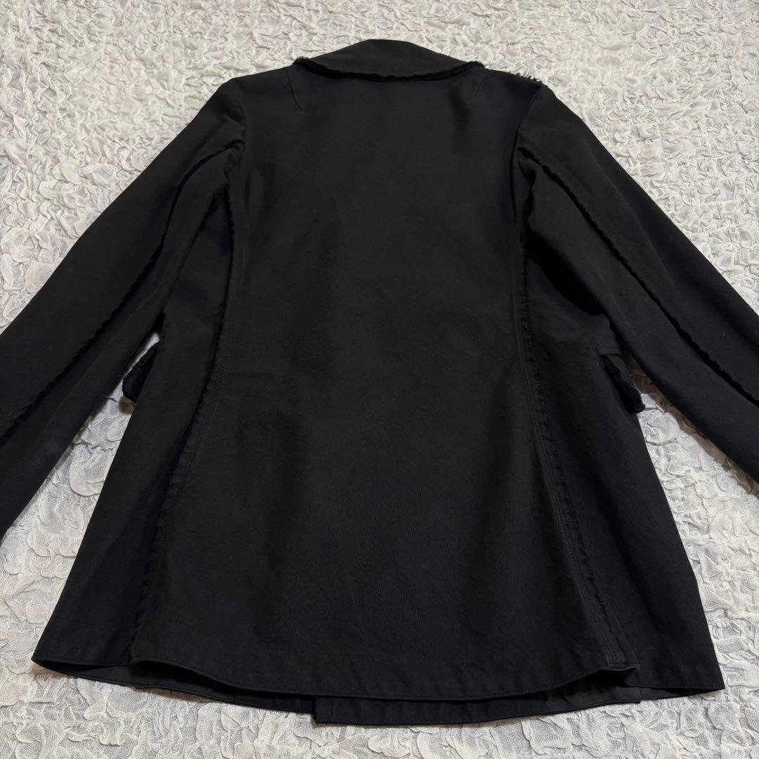 トリココムデギャルソン カットオフデザイン ピーコート 01年製 黒 M