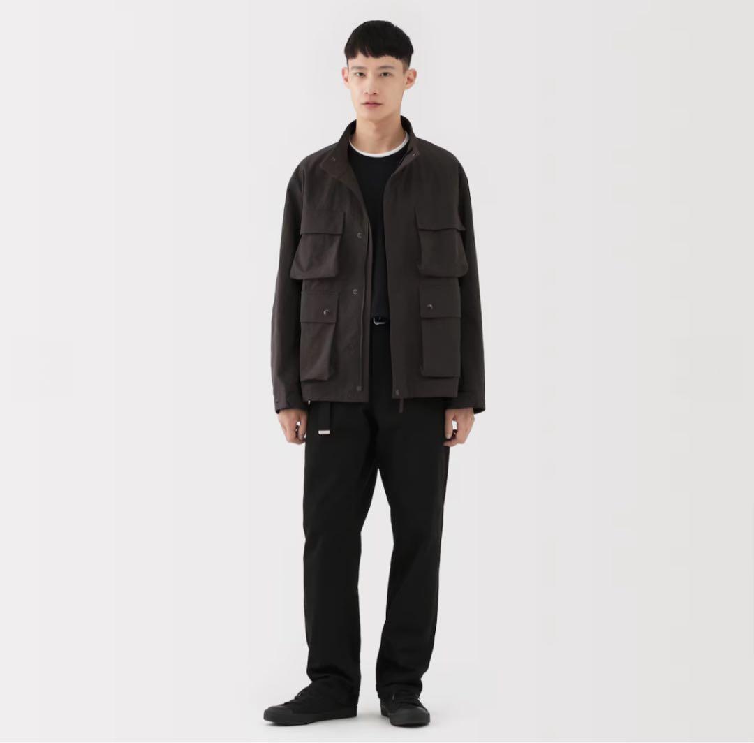 MUJI LABO 紳士 ナイロンワークブルゾン 黒 XL 25秋冬 - メルカリ