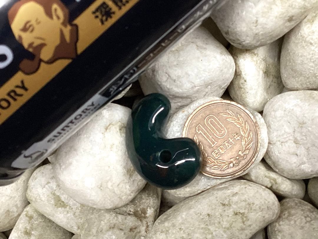 神宿る【 出雲石(青緑色の碧玉) 】島根県花仙山瑪瑙 青瑪瑙 出雲