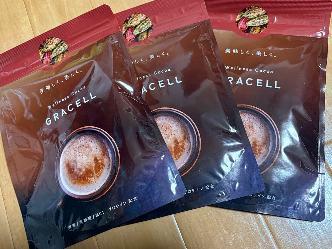 GRACELL ウェルネスココア 100g 3袋セット - メルカリ