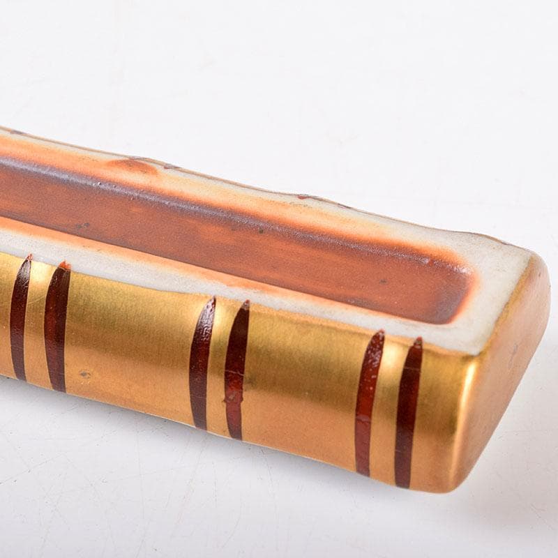 茶道具 小木曽芳正作 金彩 横笛香合 共箱 V 8482 - メルカリ