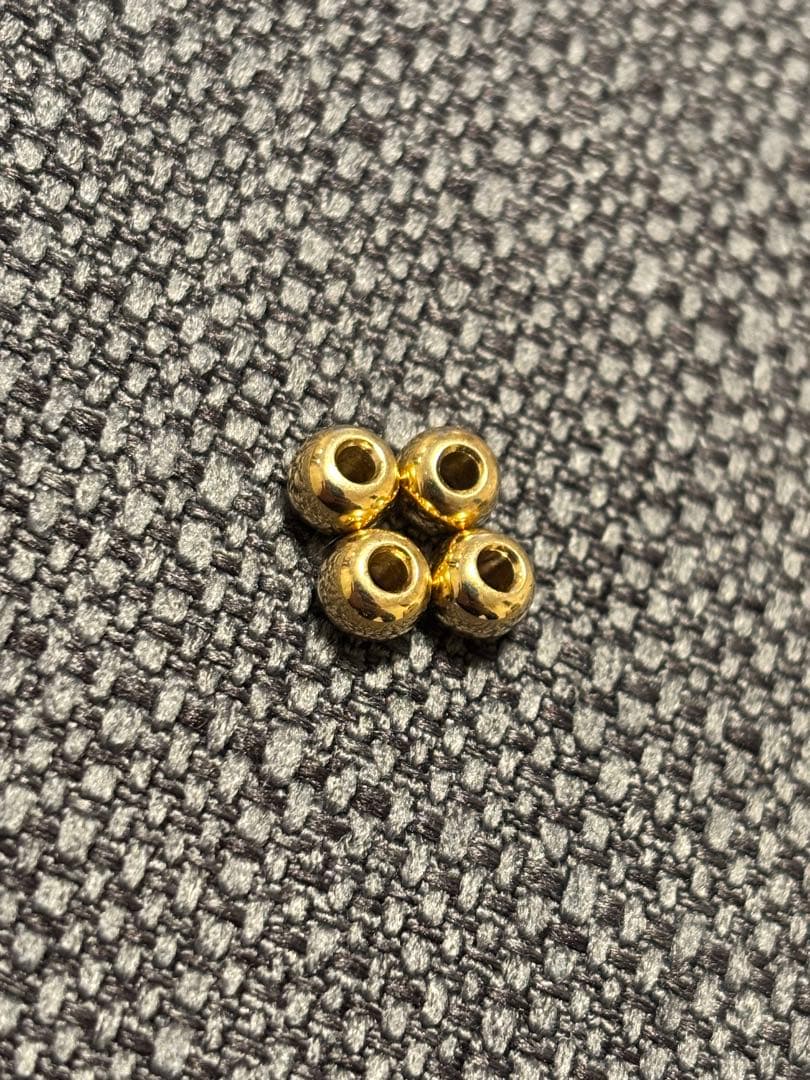 イーグルキャピタルワン オリジナルビーズ k18無垢ビーズ 4発 - メルカリ