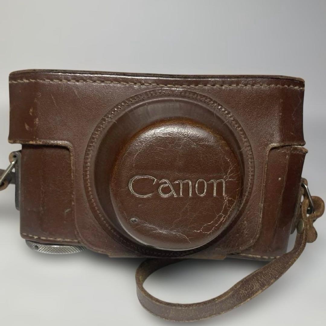 キャノン オールドカメラ NO.135725 革ケース付き - メルカリ