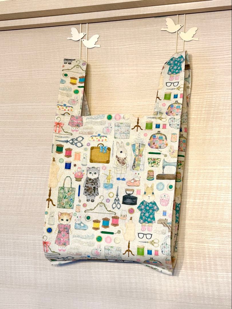 3様専用☆22fabric生地使用☆レジ袋型マイバッグ