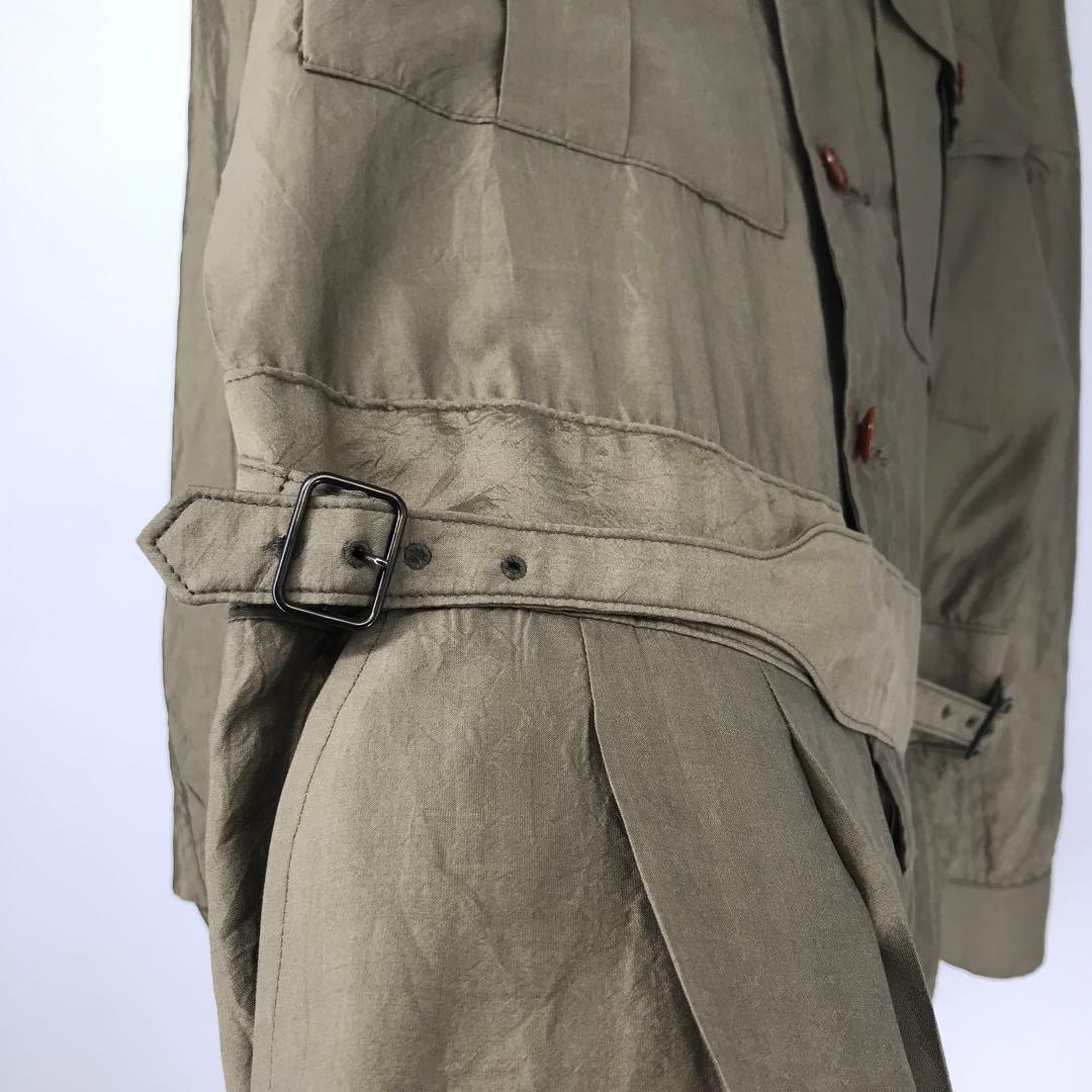 ハバーサック オールインワン つなぎ L シルク100% カーキ - メルカリ