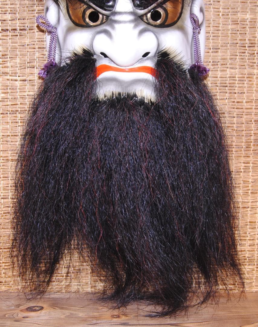 石見神楽面 鍾馗 柿田勝郎 作 64cm 在銘 招福 - メルカリ