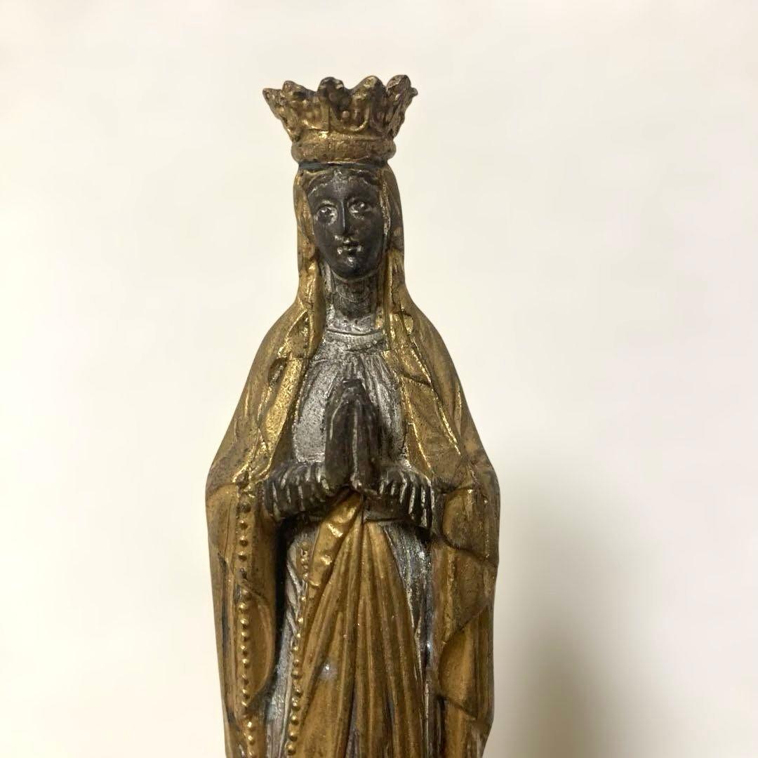 Hoshimi777 フランス　アンティーク　マリア像 石膏 聖母マリア像 h31cm フランス アンティーク 0501536 | jinen_ant