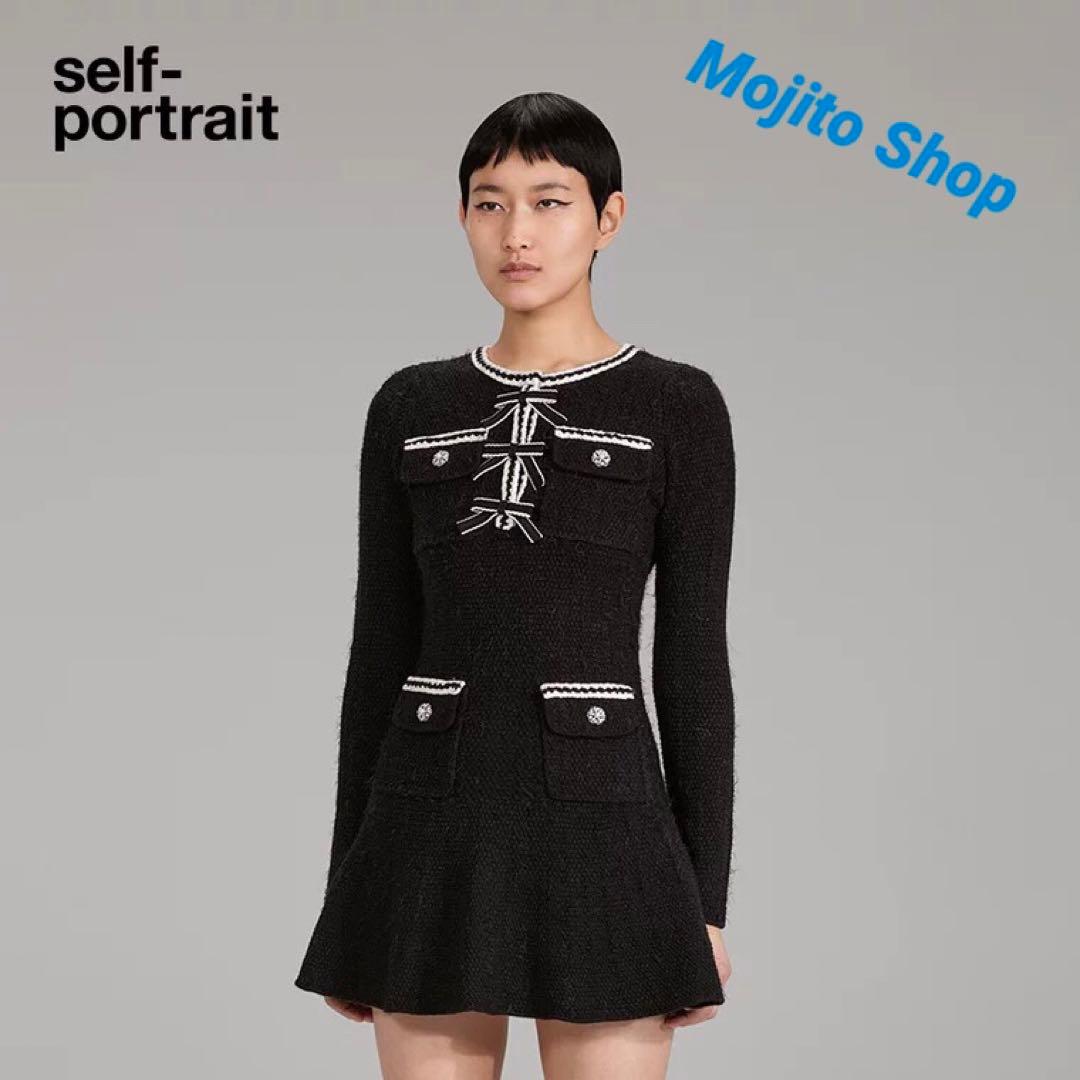 ❇️Selfportrait正規22秋新作セルフポートレートワンピース