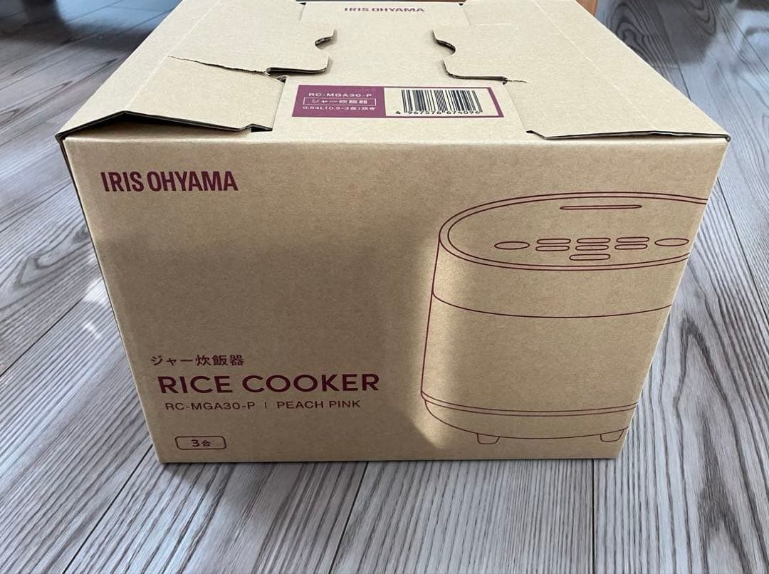 アイリスオーヤマ 炊飯器 RC-MGA30-P ピーチピンク 低温調理 自動調理