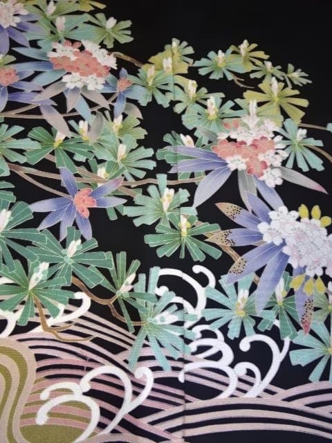 黒留袖 友禅染 落款入り さが美 - メルカリ