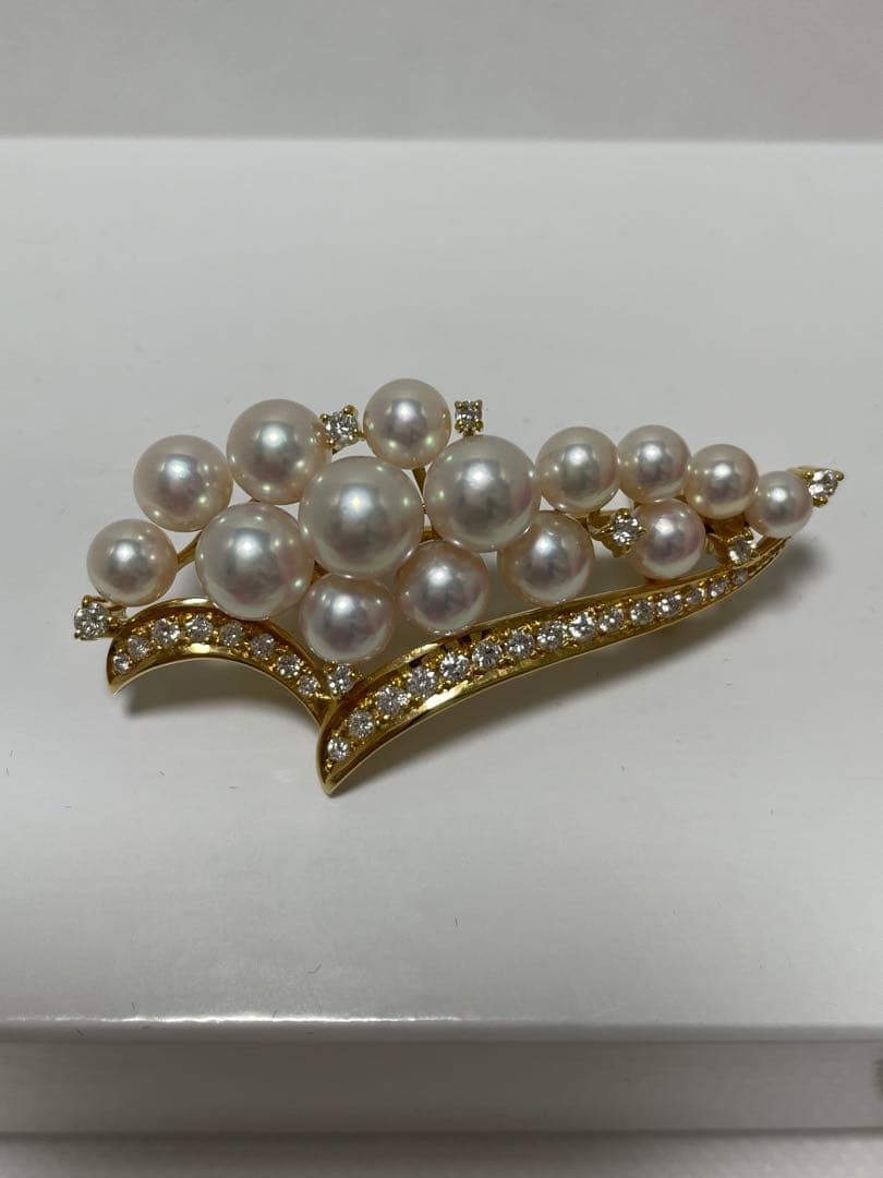 タサキ　0.82ctダイヤ×パール　ブローチと帯留　K18 2WAY 美品 楽天市場】タサキ ブローチ レディース フラワーモチーフ パール