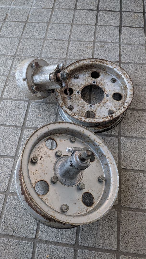 ホンダ モンキー 純正ホイール ブレーキドラム、シャフト付き - パーツ