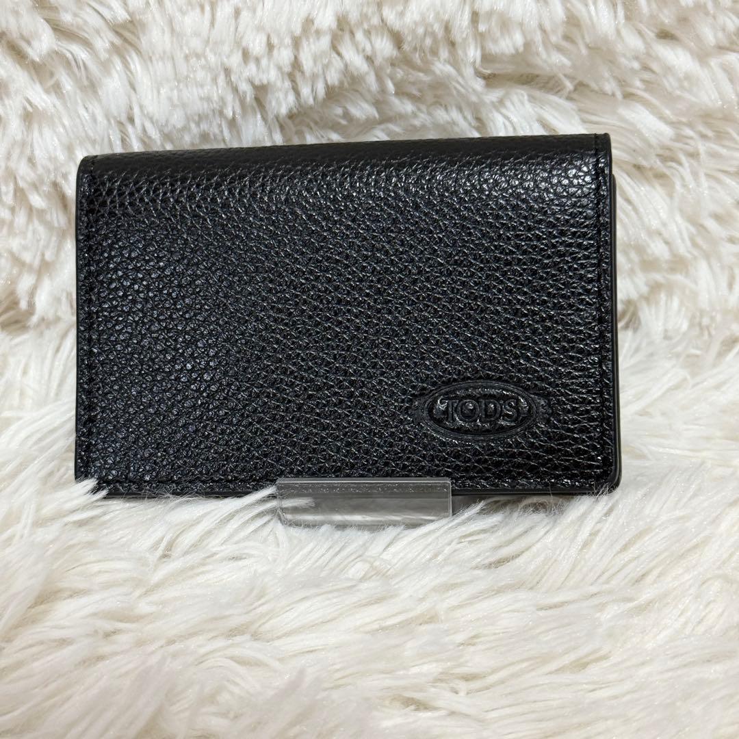 極美品】TOD´S 名刺入れ 型押しロゴ マルチカラー