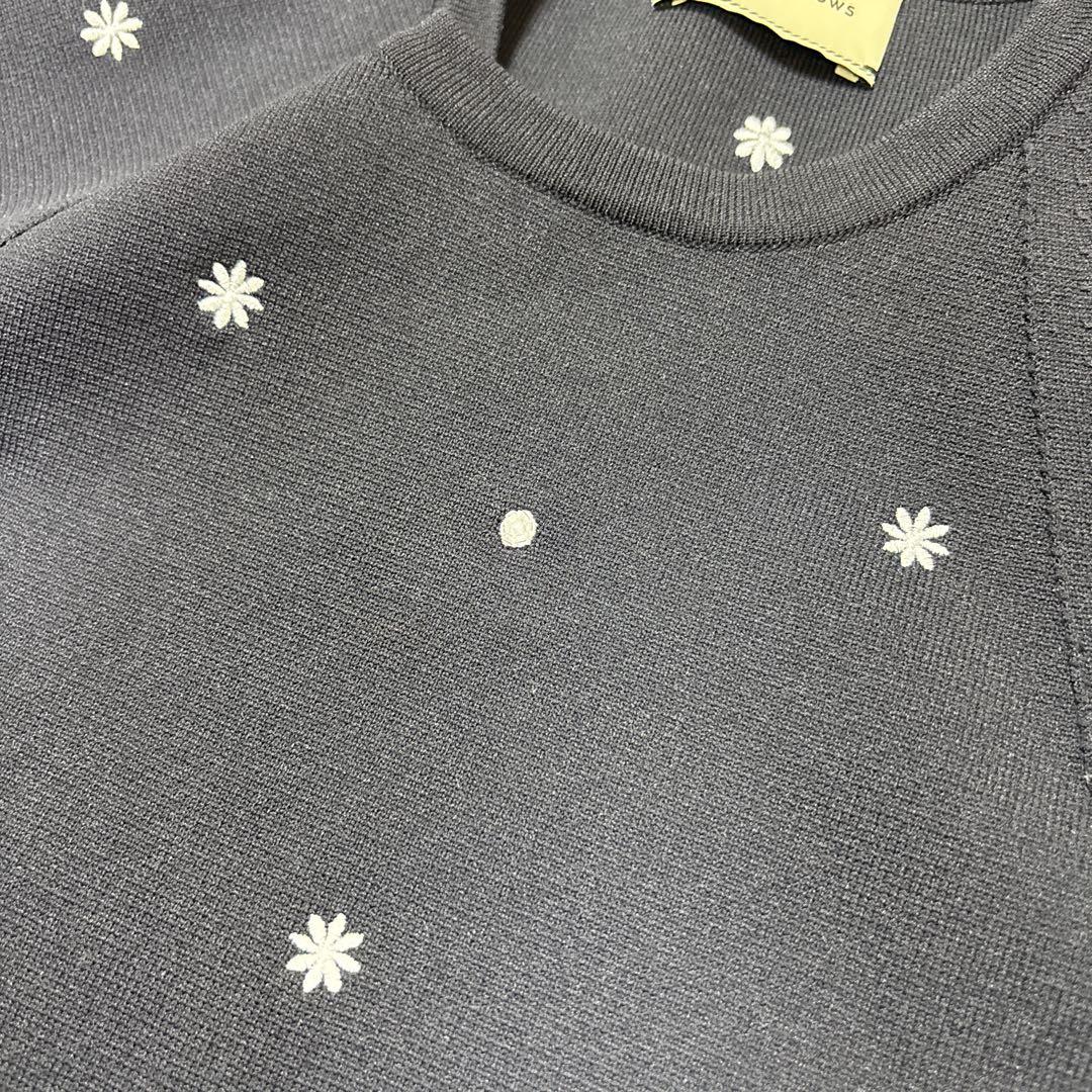 極美品】ユナイテッドアローズ エンブロイダリー フラワー ケープ