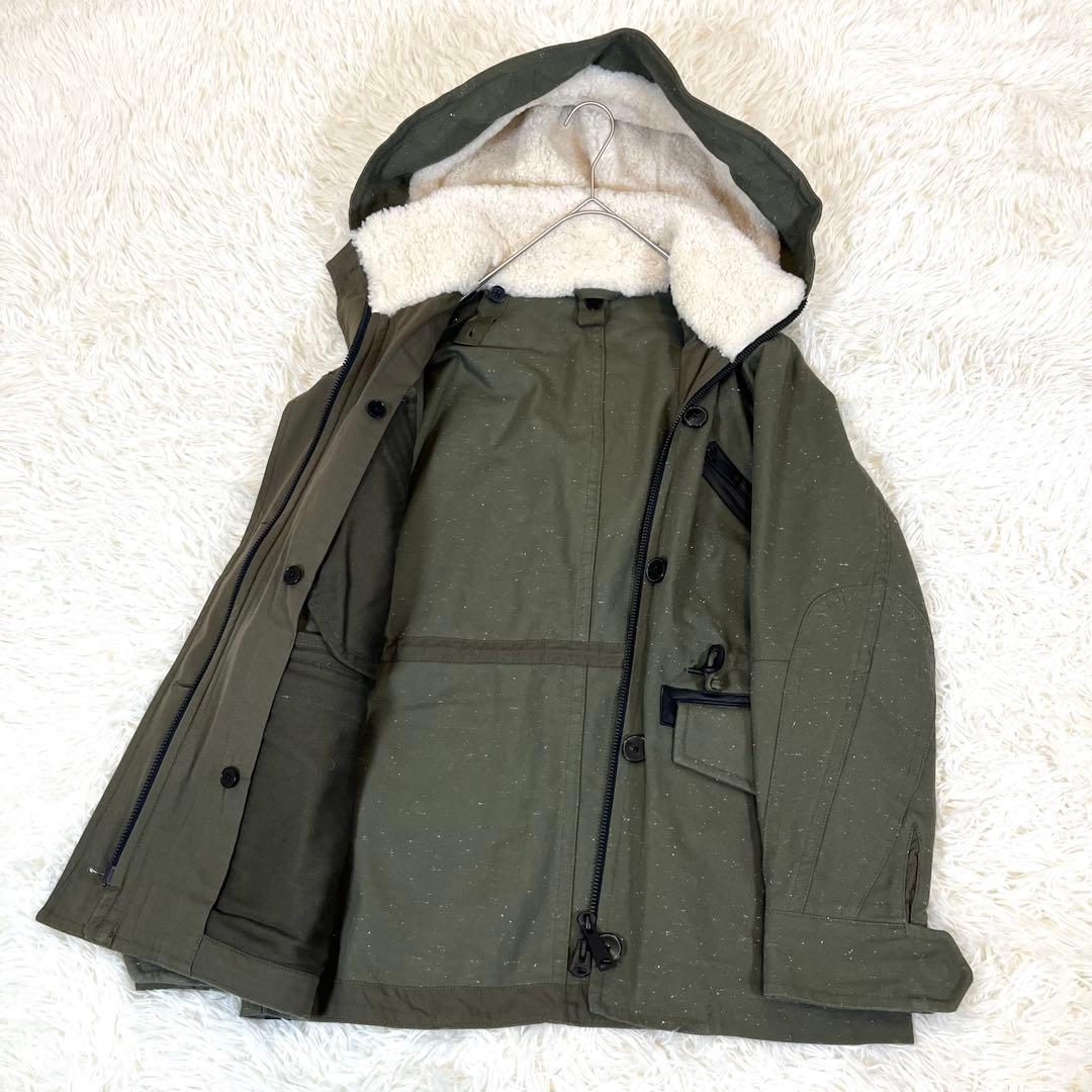 極美品✨ デンハム ボアライナー付 マウンテンパーカー モッズコート