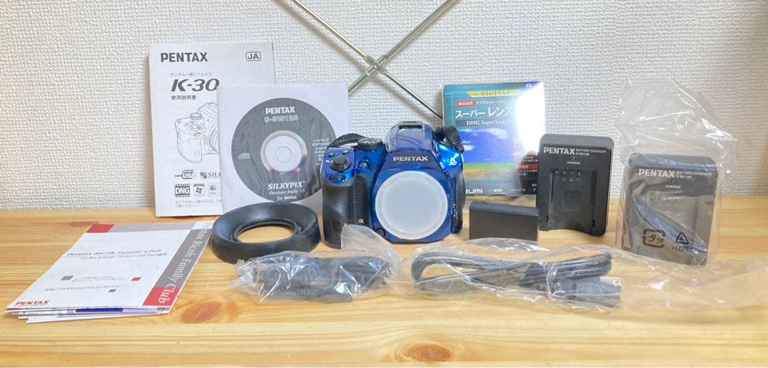☆ 付属品多数！！ PENTAX K-30 SR ブルー ペンタックス デジカメ 中古)PENTAX (ペンタックス) K-30 ボディ クリスタルブルー（商品ID
