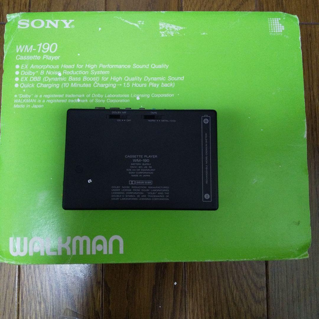 完全ジャンク品】コカコーラ/ソニーカセットウォークマンSONY WM-190