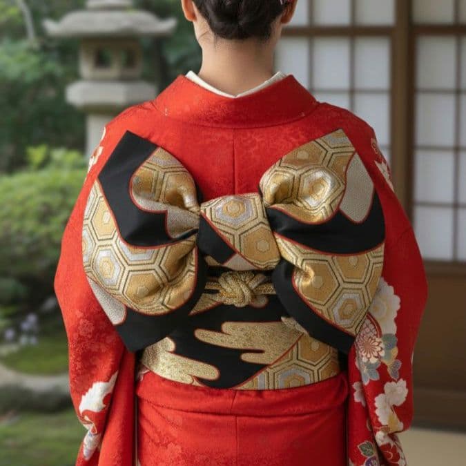 豪華 袋帯 正絹 六通柄 金銀糸 雲取り亀甲文様 振袖 訪問着 成成人式