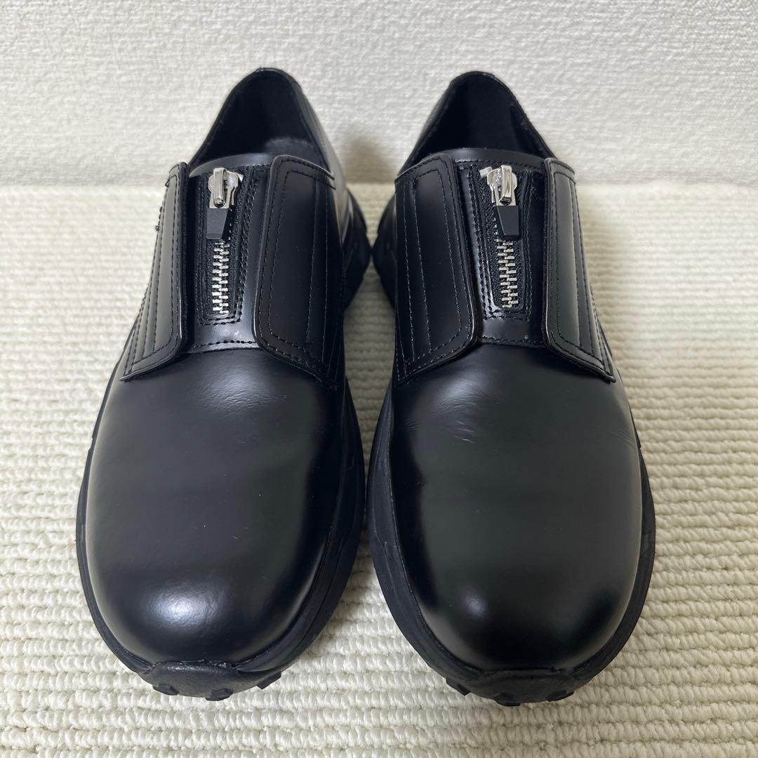 ZARA vibram ザラ ビブラム レザーシューズ ジッパー ブラック 40