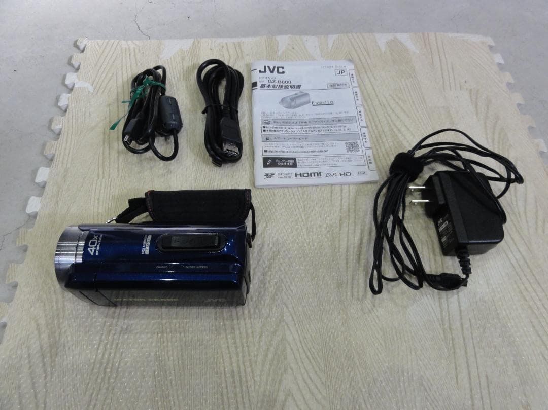 美品　JVC ビクター ビデオカメラ GZ-B800 ブルー Amazon | JVCケンウッド JVCKENWOOD ビデオカメラ Everio R 防水 防塵