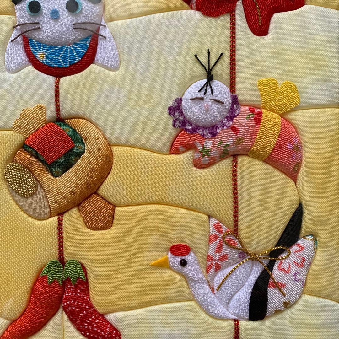 しあわせつるし飾り きめこみパッチワーク さくらほりきり