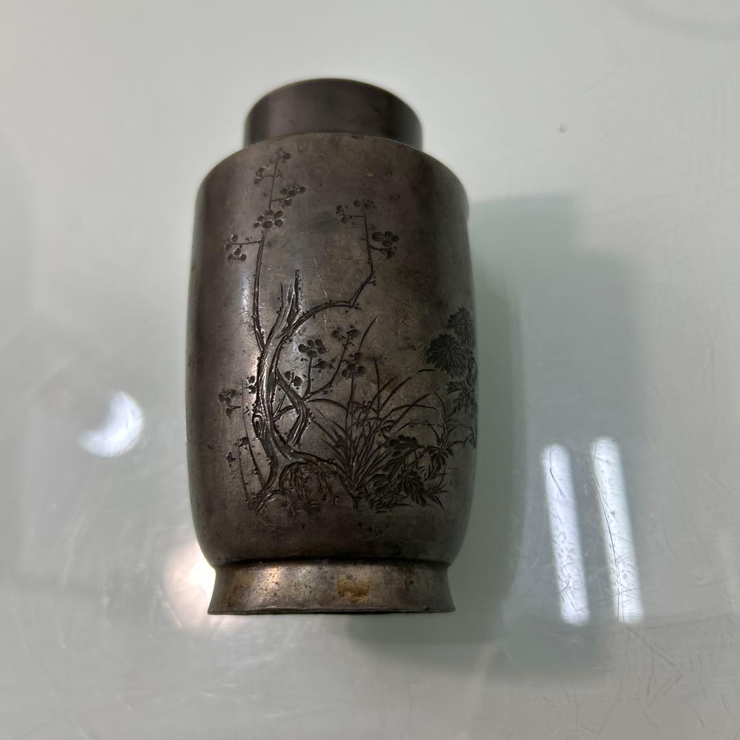 ☆茶道具 九谷焼煎茶器 鉄瓶 錫茶壷 茶盆 銅蟲菓子器☆