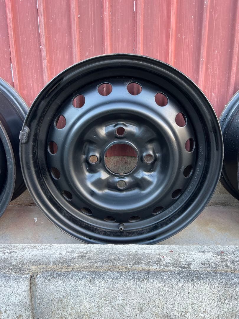 日産純正 14in 5.5JJ 114.3 スチールホイール 4本セット