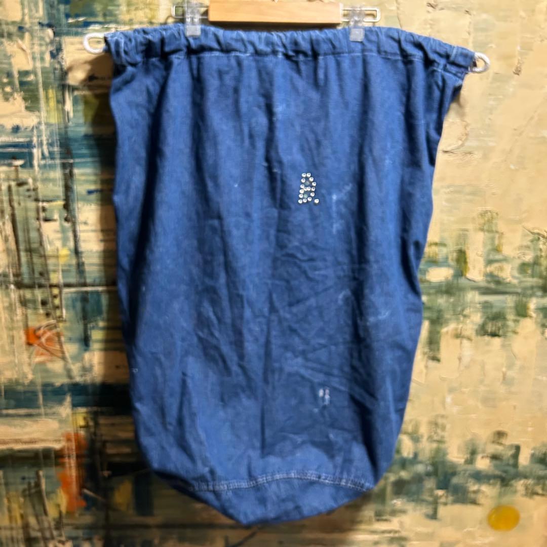 USミリタリー第二次大戦WWII 40’s デニムランドリーバッグ USミリタリー第二次大戦WWII 40's デニムランドリーバッグ 1940s