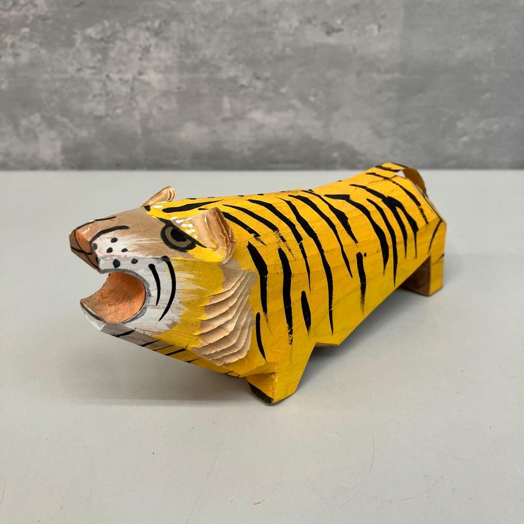 笹野一刀彫 郷土玩具 虎 寅年 彫刻 木彫り 木製 動物 伝統工芸 工芸品