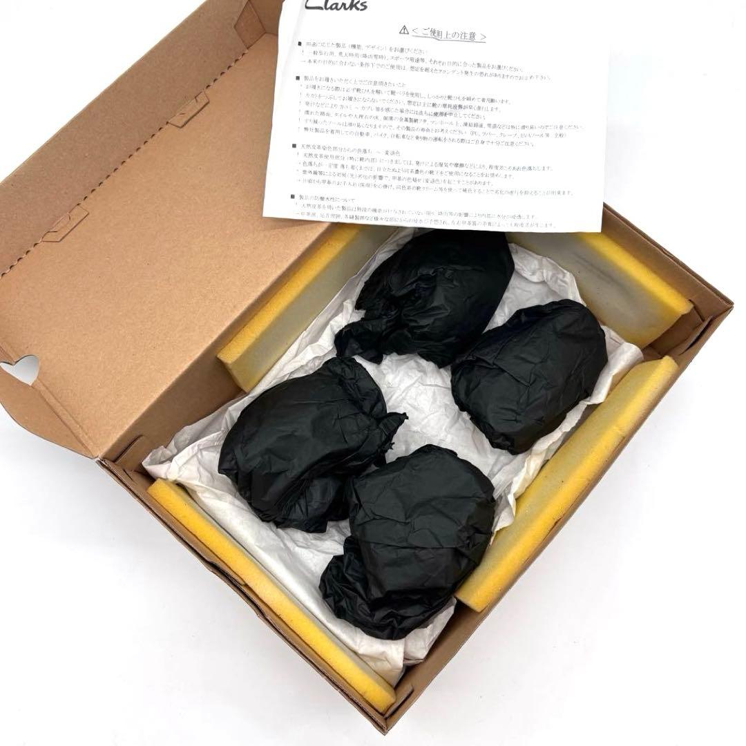 ✨新品✨クラークス　ワラビー　スエード　ブラック　27.5cm　替え紐　箱付き