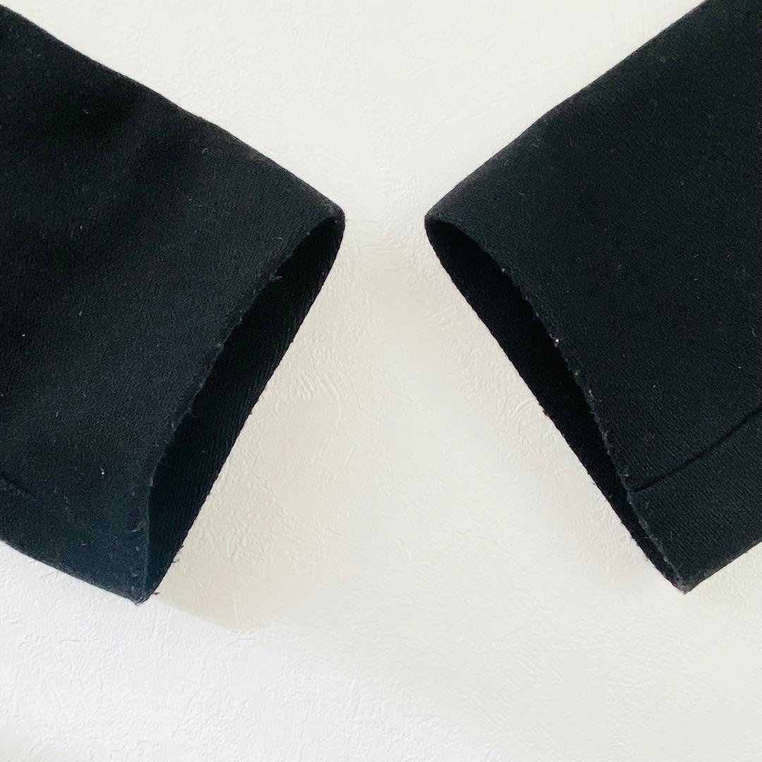 2961A美品 セオリー スタンドカラーショートウールコート 黒 大きい