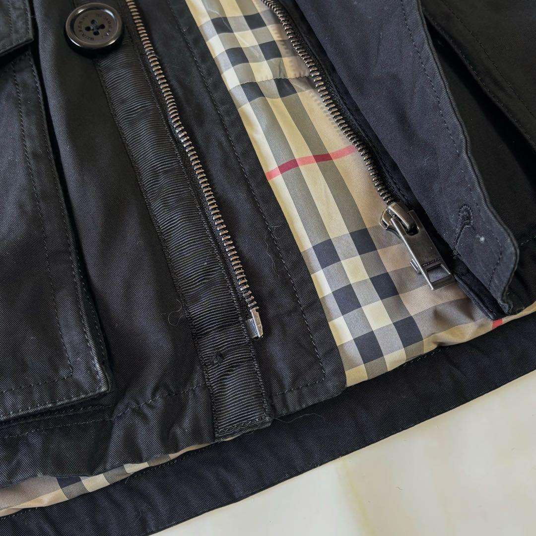 BURBERRYダウンジャケット袖ニット2WAY正規品メンズバーバリー革