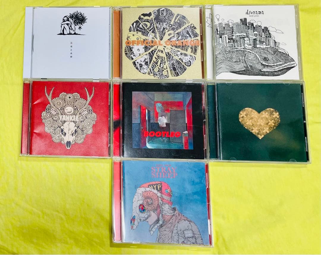 ステッカー付 米津玄師 アルバム 5枚+ハチ 全2枚CDセット(DVD付あり