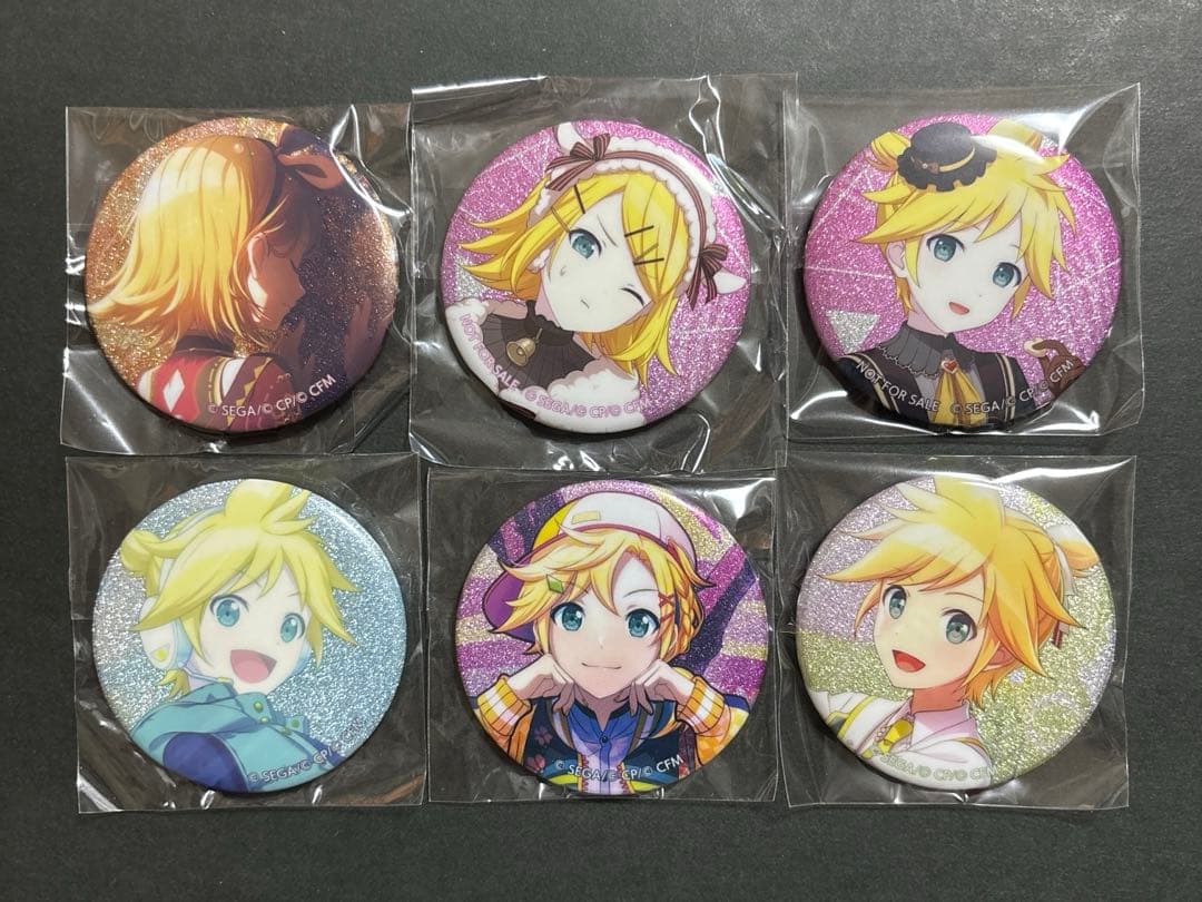 プロセカ グリッター缶バッジ 鏡音リン 鏡音レン まとめ売り - メルカリ