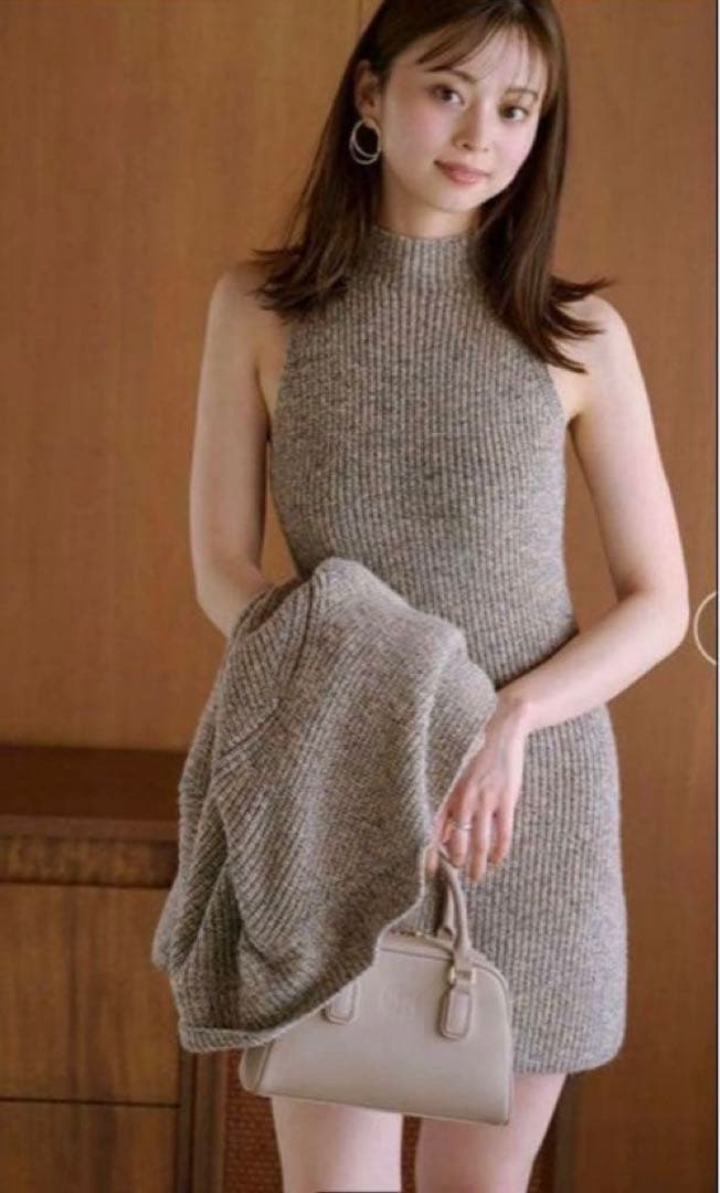 【新品未使用/タグ付き】SNIDEL ミニニットワンピース ニットジャケット SNIDEL - snidel ミニニットワンピース ニットジャケットの通販 by