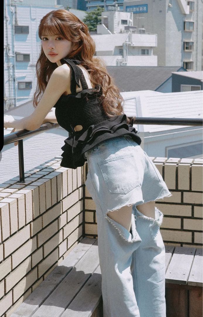 限定値下げ RANDY 完売タグ付き未使用 2wayストリングコアニット