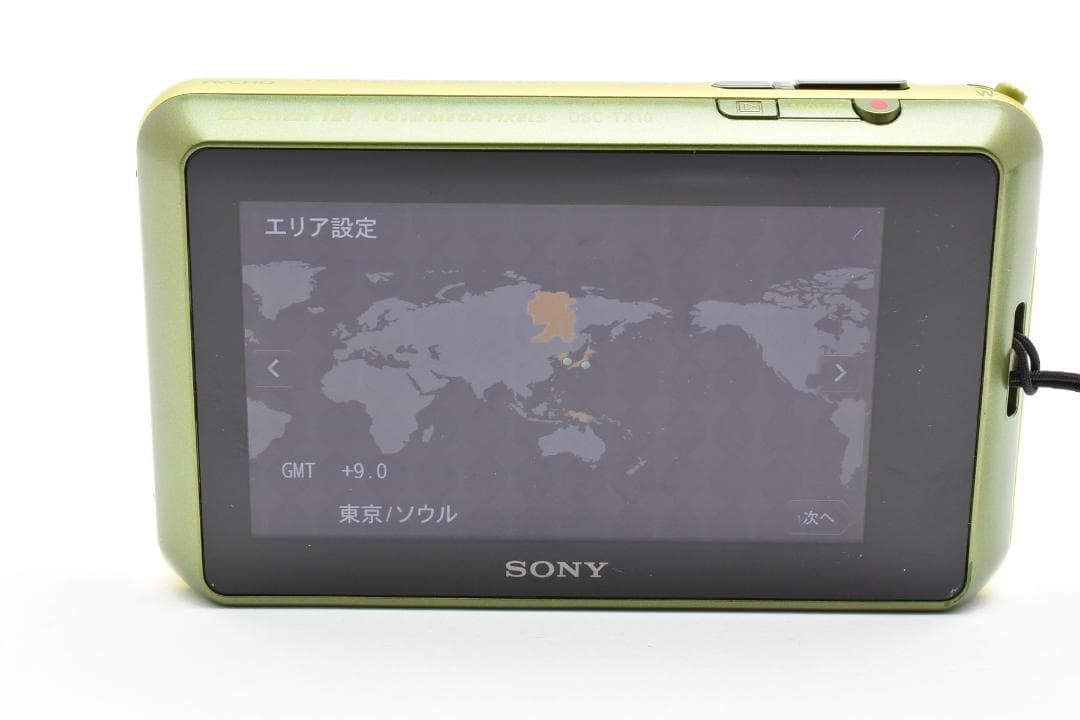 美品】SONY Cyber-shot DSC-TX10 グリーン 動作確認済