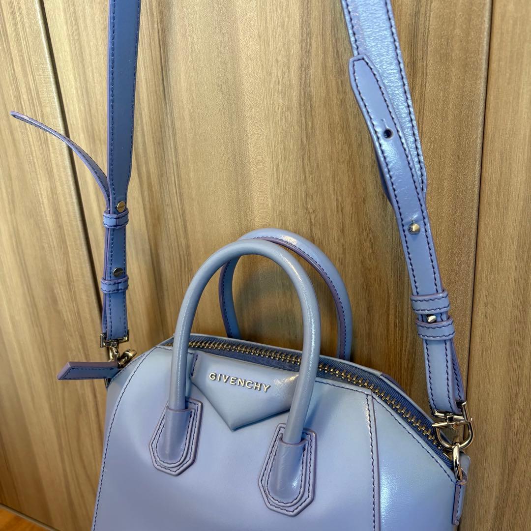 GIVENCHY アンティゴナ ミニ インディゴブルー 羊革100% - メルカリ